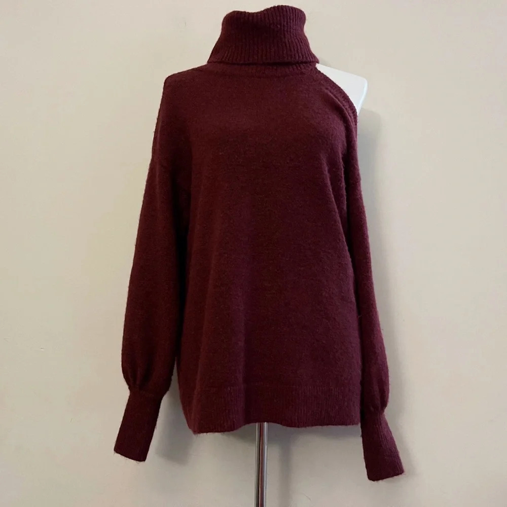International Concepts burgundy dark academia fall monochrome chic